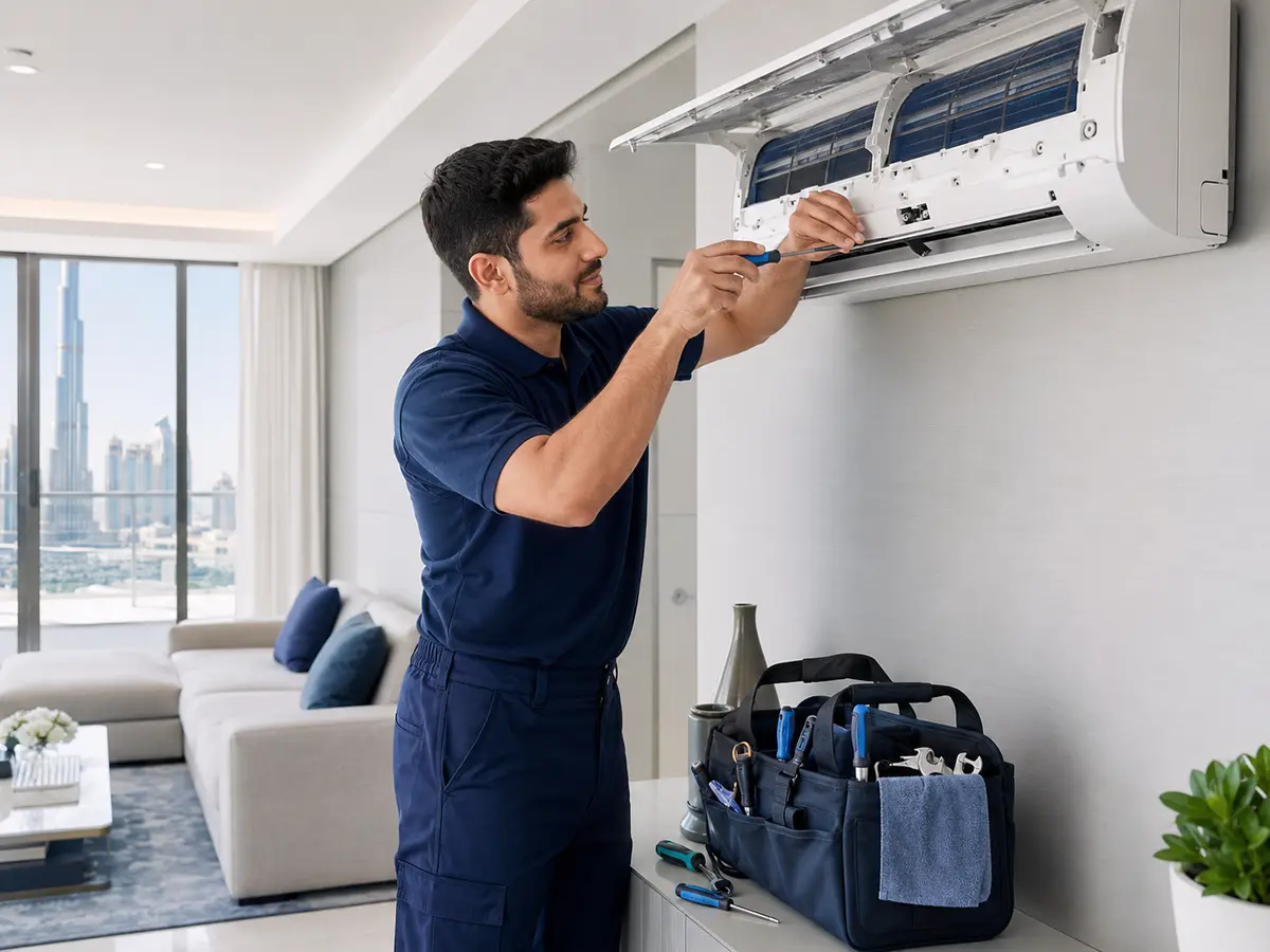 Onesfix technician providing professional AC services