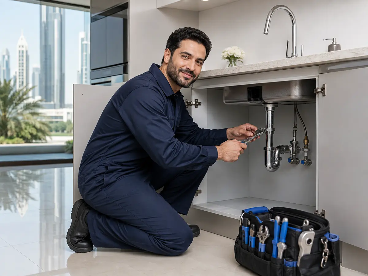 Onesfix plumber repairing a household plumbing system